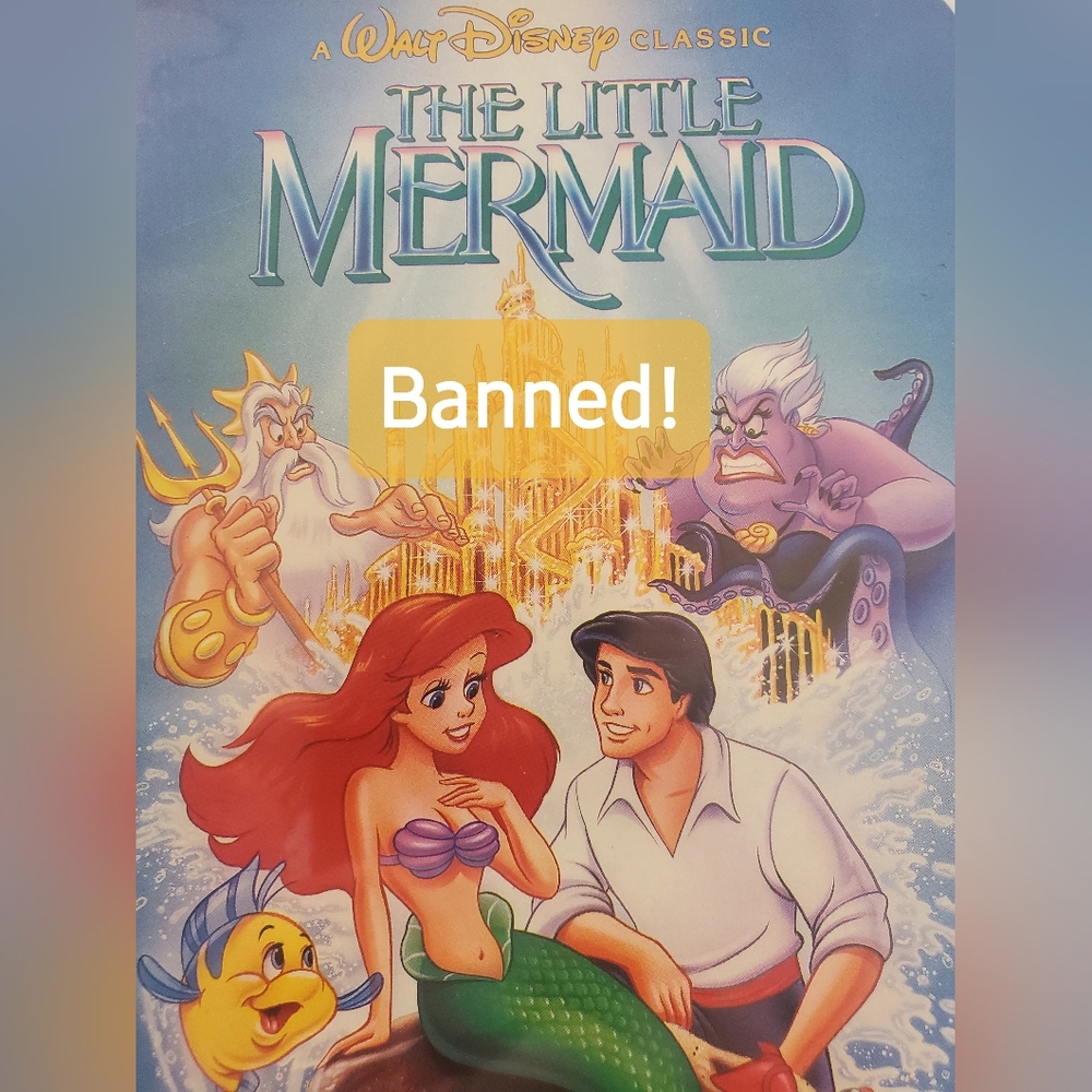 Rare BANNED VHS Cover Black Diamond Disney Little Mermaid 1990